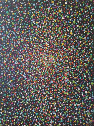 Painting titled "CONFETTI ALREADY" by Mitch Nye, Original Artwork, Acrylic