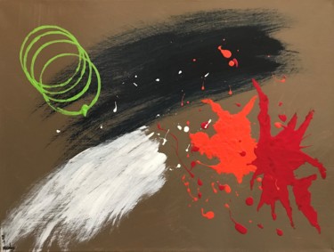Peinture intitulée "SPLAT!" par Mitch Nye, Œuvre d'art originale, Acrylique