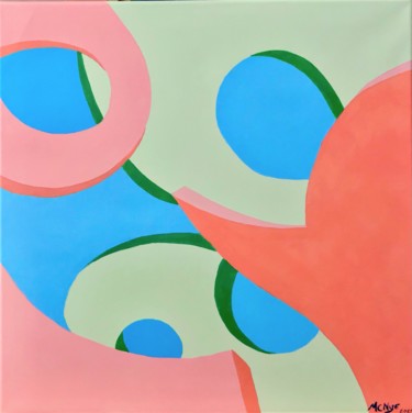 Painting titled "ABSTRACT SHERBET" by Mitch Nye, Original Artwork, Acrylic