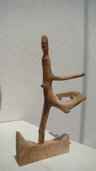 Sculpture intitulée "lhomme-aux-semelles…" par Martine Chatain Ottelé, Œuvre d'art originale