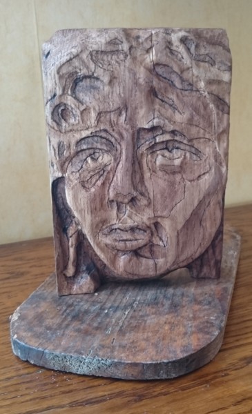 Sculpture titled "songe" by Martine Chatain Ottelé, Original Artwork, Wood