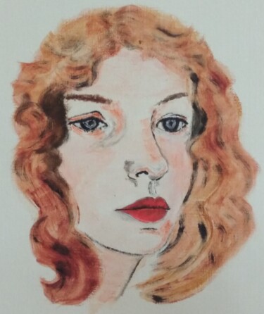 Peinture intitulée "Maude" par Martine Chatain Ottelé, Œuvre d'art originale, Huile