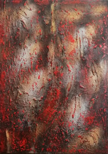 Pittura intitolato "Pioggia Di Ciliegio" da Mco, Opera d'arte originale, Acrilico Montato su Telaio per barella in legno