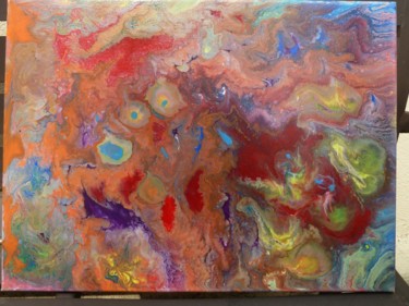 Peinture intitulée "Tableau acrylique m…" par Marie Laporte, Œuvre d'art originale, Acrylique