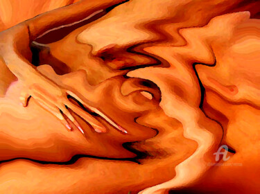 Digital Arts titled "Lying Nude" by Marco Brugts, Original Artwork, 2D Digital Work