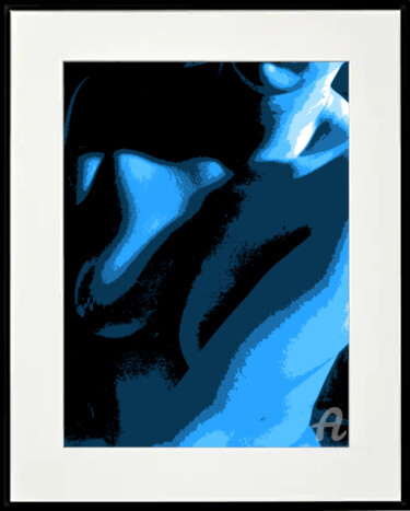 Digital Arts titled "The Blue Naked Trut…" by Marco Brugts, Original Artwork, Digital Painting