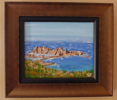 Peinture intitulée "l'île Rousse et la…" par Sp, Œuvre d'art originale