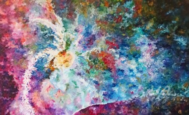 Pintura titulada "Explosion" por María Del Carmen Pérez, Obra de arte original, Acrílico Montado en Bastidor de camilla de m…