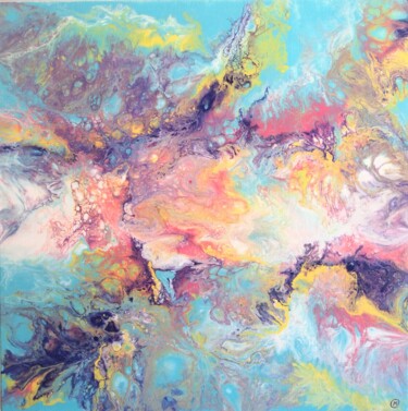 DELICADA ALEGRÍA Painting titled "DELICADA ALEGRÍA" by María Del Carmen Pérez, Original Art, Acrylic Mounted on Stretcher frame