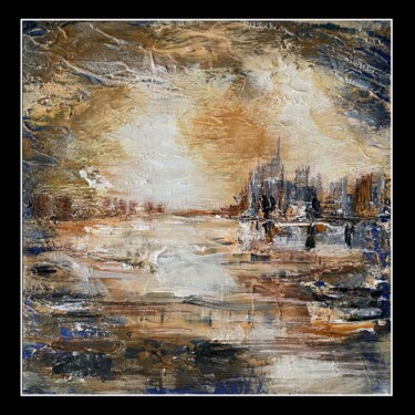 Painting titled "city apocalypse z" by Mdamepomme, Original Artwork, Acrylic
