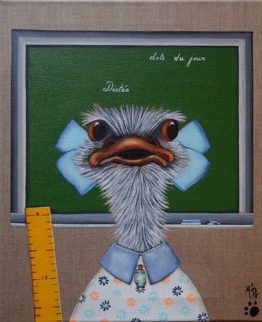 Malerei mit dem Titel "Journée dictée" von M'Do, Original-Kunstwerk, Acryl