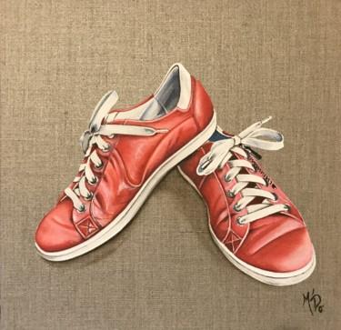 Malarstwo zatytułowany „Les shoes” autorstwa M'Do, Oryginalna praca, Akryl