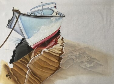 Malerei mit dem Titel "Danse avec le sable" von M'Do, Original-Kunstwerk, Acryl