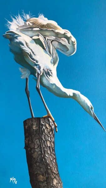 Pintura titulada "Du vent dans les pl…" por M'Do, Obra de arte original, Acrílico