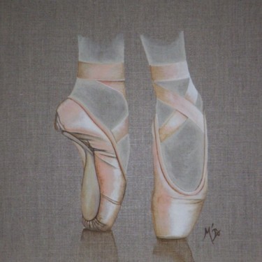 Painting titled "pointes-viii.jpg" by M'Do, Original Artwork, Oil