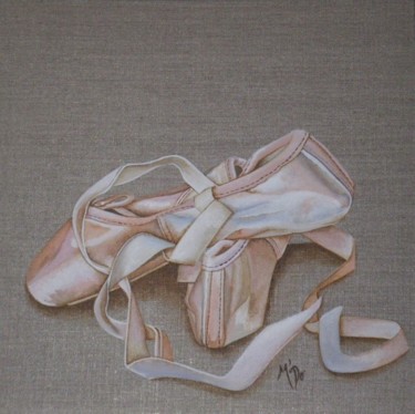 Painting titled "pointes-x.jpg" by M'Do, Original Artwork, Oil
