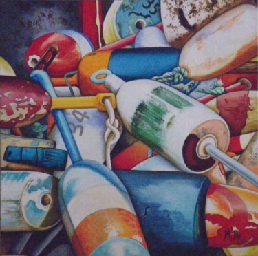 Peinture intitulée "un monde de couleurs" par M'Do, Œuvre d'art originale, Acrylique