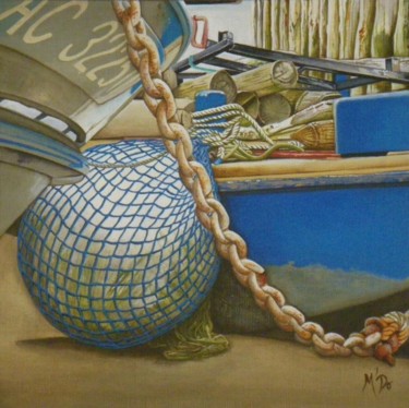 Malerei mit dem Titel "marée basse" von M'Do, Original-Kunstwerk, Acryl