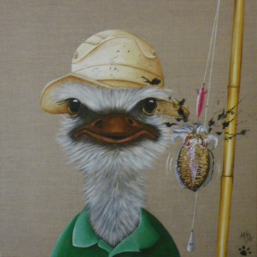 Painting titled "la pêche aux casser…" by M'Do, Original Artwork, Acrylic