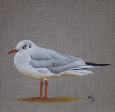 Painting titled "mouette II" by M'Do, Original Artwork, Acrylic