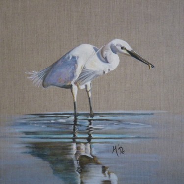 Painting titled "la pêche" by M'Do, Original Artwork, Acrylic