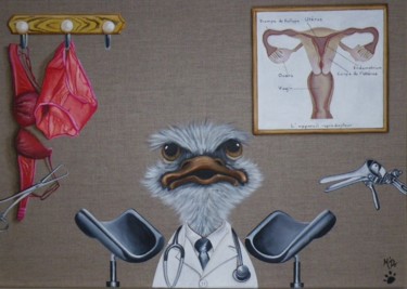 Malerei mit dem Titel "visite-de-routine.j…" von M'Do, Original-Kunstwerk, Acryl