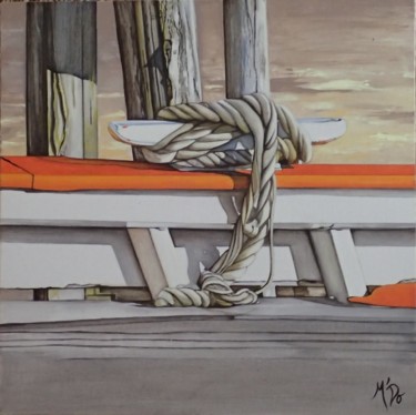 Painting titled "Orange" by M'Do, Original Artwork, Acrylic