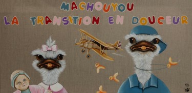 Malerei mit dem Titel "Machouyou" von M'Do, Original-Kunstwerk, Acryl