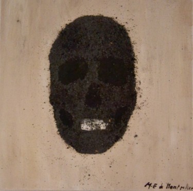 Painting titled "Skull 1" by Marie-Emérence De Montpellier, Original Artwork, Other