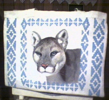 Pintura titulada "Puma de mi tierra" por Morgana Das Fadas, Obra de arte original