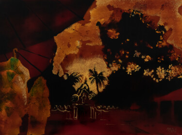 Painting titled "Pimai soon" by Marie-Dominique Boneu Hyman (MDO), Original Artwork, Lacquer