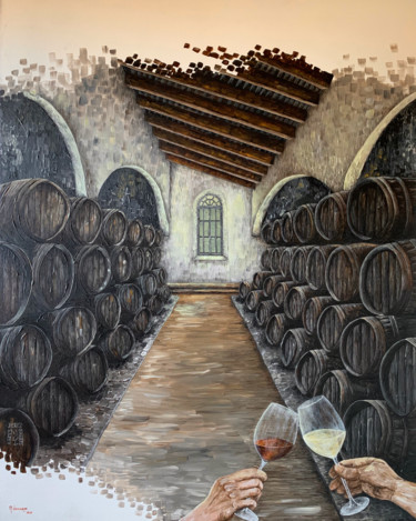 Painting titled "“JEREZ-XÉRÈS-SHERRY”" by M.Domarco, Original Artwork, Acrylic