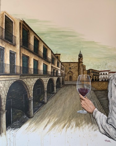 Malerei mit dem Titel "“SILENCIO”" von M.Domarco, Original-Kunstwerk, Acryl
