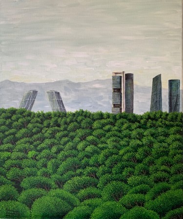 Painting titled "“6 TORRES”" by M.Domarco, Original Artwork, Acrylic