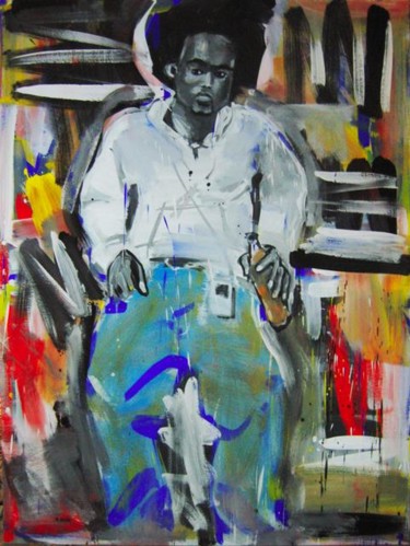 Peinture intitulée "Homme soda." par Mathieu Drié, Œuvre d'art originale