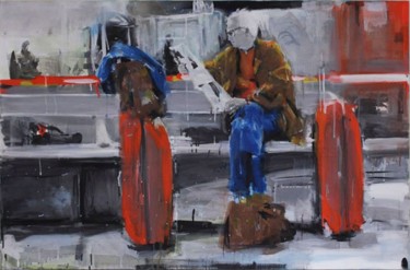 Peinture intitulée "Station terminus 5" par Mathieu Drié, Œuvre d'art originale
