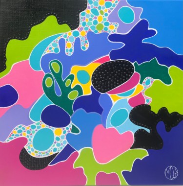 Coup de cœur Peinture intitulée "Coup de cœur" par Marie-Dominique Willemot, Œuvre d'art originale, Acrylique Monté sur Châssis