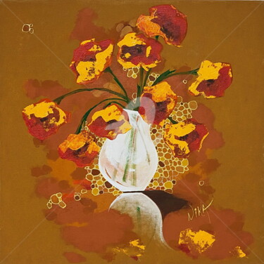 Картина под названием "Натюрморт Дачный" - Ника Тартаковская, Подлинное произведение искусства, Масло