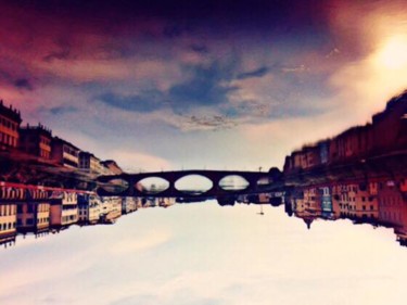 Photographie intitulée ""Arno ton reflet"©…" par Medushiva, Œuvre d'art originale, Photographie manipulée
