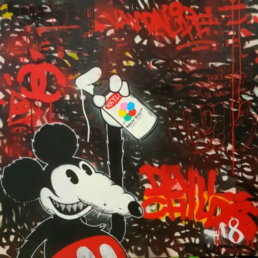 Peinture intitulée "Mickey Rat's" par Gianni Castille, Œuvre d'art originale, Acrylique