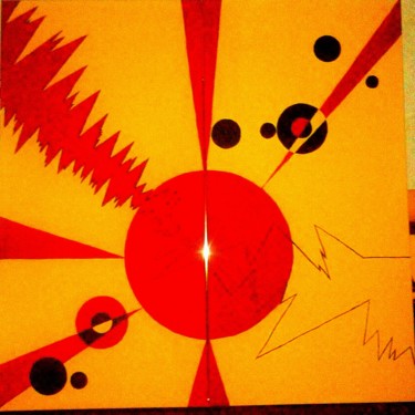 Картина под названием "Энергия солнца" - Вера Медяник, Подлинное произведение искусства, Акрил