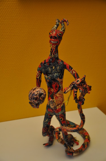 Sculpture intitulée "130 diable" par Marie-Emmanuelle Franquelin, Œuvre d'art originale