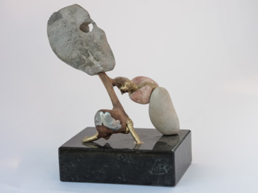 Sculpture intitulée "LE VOLEUR" par Lb, Œuvre d'art originale, Pierre