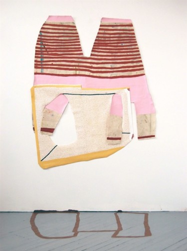 Textilkunst mit dem Titel "CLASP" von Megan Stroech, Original-Kunstwerk