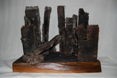 Sculpture titled "The apocalypse" by Rachid Mouffok, Original Artwork, Aluminium