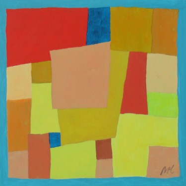 Mediterranean Echo # 2. Painting titled "Mediterranean Echo…" by Megha Hendrick, Original Art, Acrylic