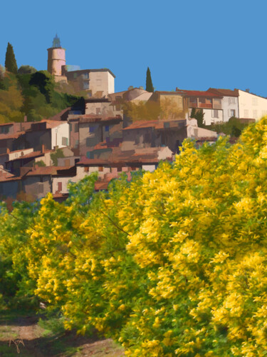 Photography titled "Village Provence II" by Francesca Megnet, Original Artwork, Digital Photography