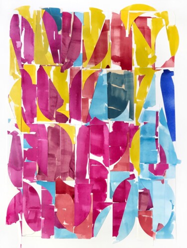 Κολάζ με τίτλο "Barcelona" από Megumi Matsukawa, Αυθεντικά έργα τέχνης, Ακρυλικό