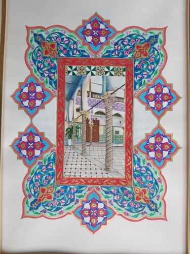 Painting titled "Oriental Home" by Mehdi Abtroun, Original Artwork, Acrylic