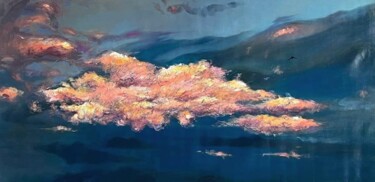 Peinture intitulée "clouds-2" par Mehdi Fahraji, Œuvre d'art originale, Huile